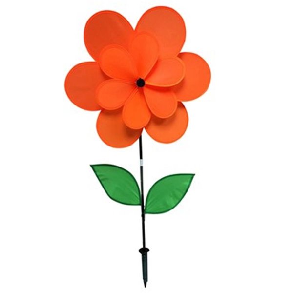 Grilltown 18 X 28 in. Double Petal Pinwheel; Orange GR198153